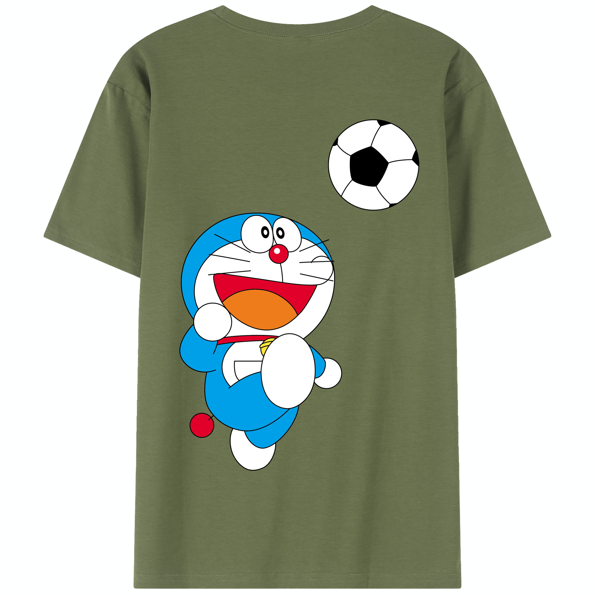 （画像用） ドラえもん Doraemon 綿100％半袖Tシャツ（背面プリント）